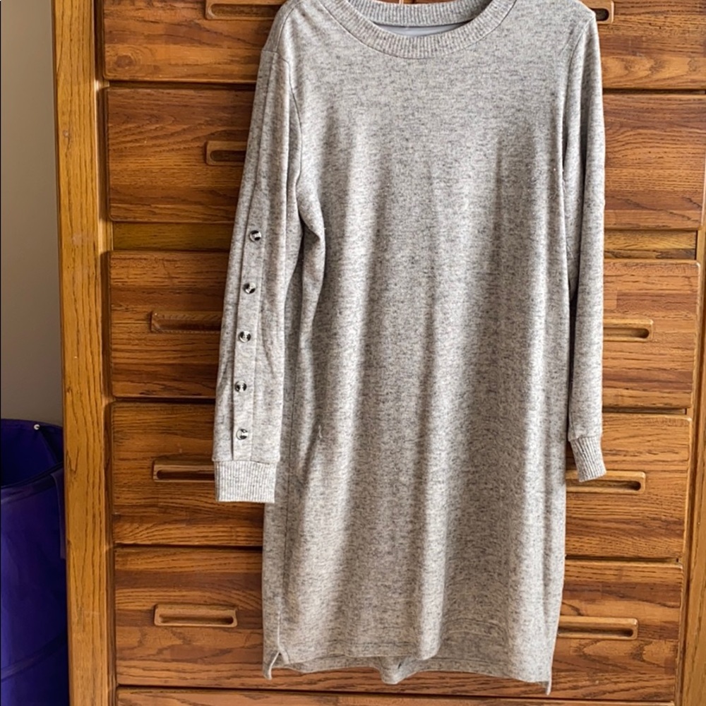 Gray sweater dress from Maurice’s